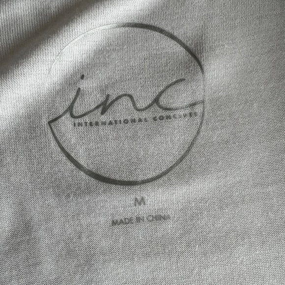 INC International Concepts White Cold Shoulder Tank W/Silver Grommets Sz M NWOT - Picture 11 of 11